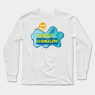 Neon Genesis Evangelion Shitpost Meme Long Sleeve T-Shirt